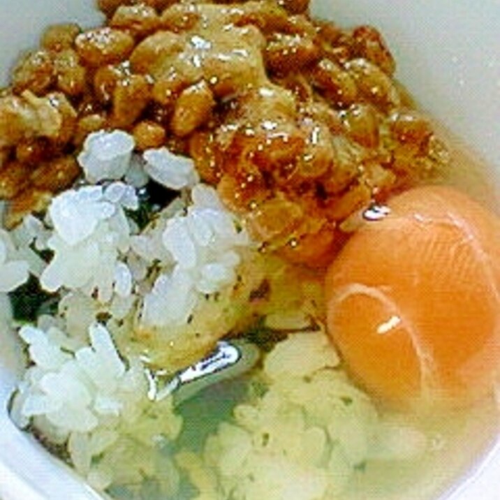 味海苔散らし☆風味卵ご飯